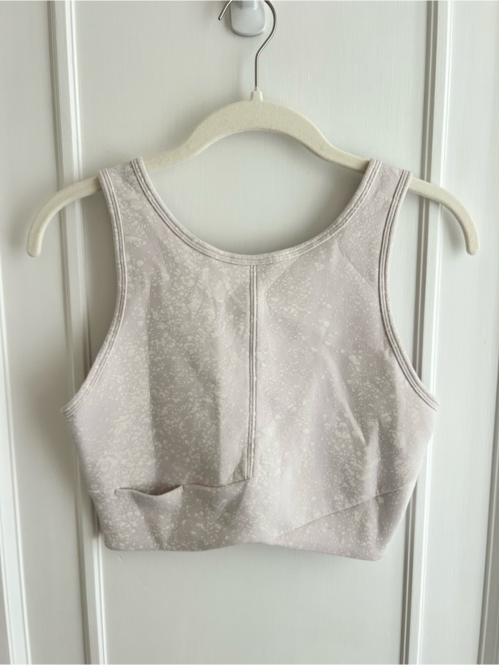 Lululemon Energetic Edge Cropped Tank  in Light Chrome size 6